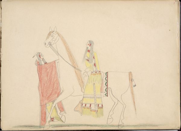 As-on-daugh (Kiowa) Stealing Quodle-qeah mah (Kiowa Maiden)