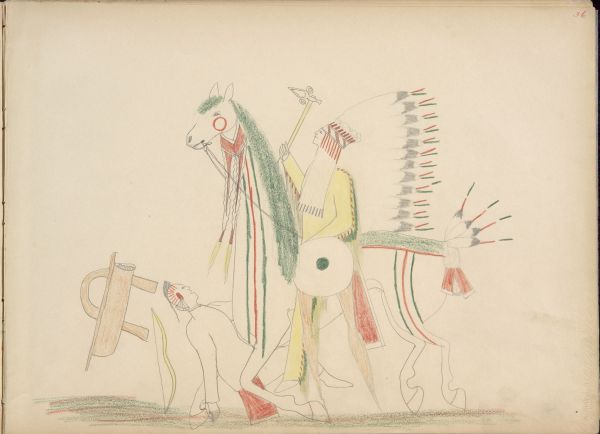 Bau-ah (Kiowa) Killing Pawnee