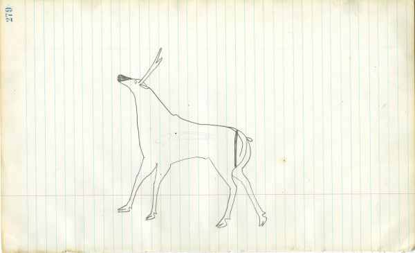 Outline of male Elk