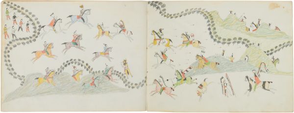 Battle with the Sauk and Fox, 1854