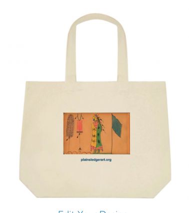 Deluxe Tote Bag - Walter Bone Shirt Ledger: Plate 30  Medicine Man