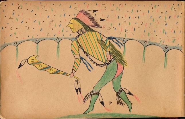 Walter Bone Shirt Ledger: Plate 08 Omaha Dancer